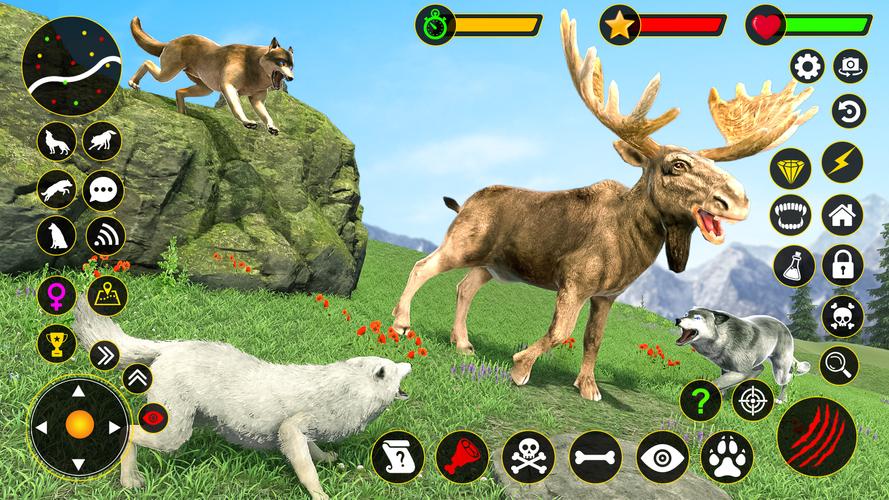 The Wolf Simulator: Wild Game 스크린샷 3