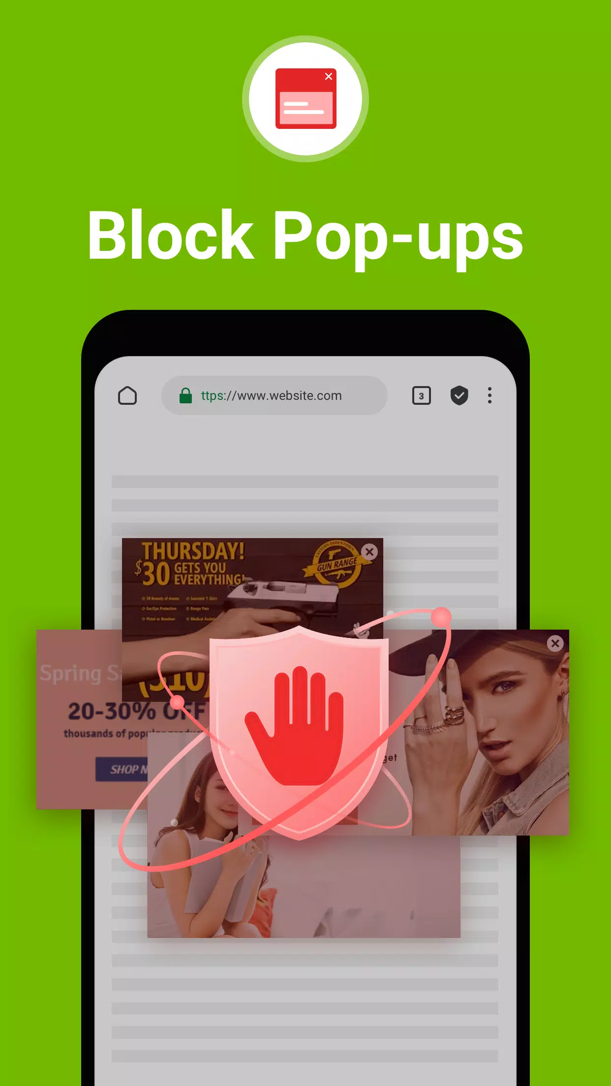 FAB Adblocker Browser: Adblock Captura de pantalla 2