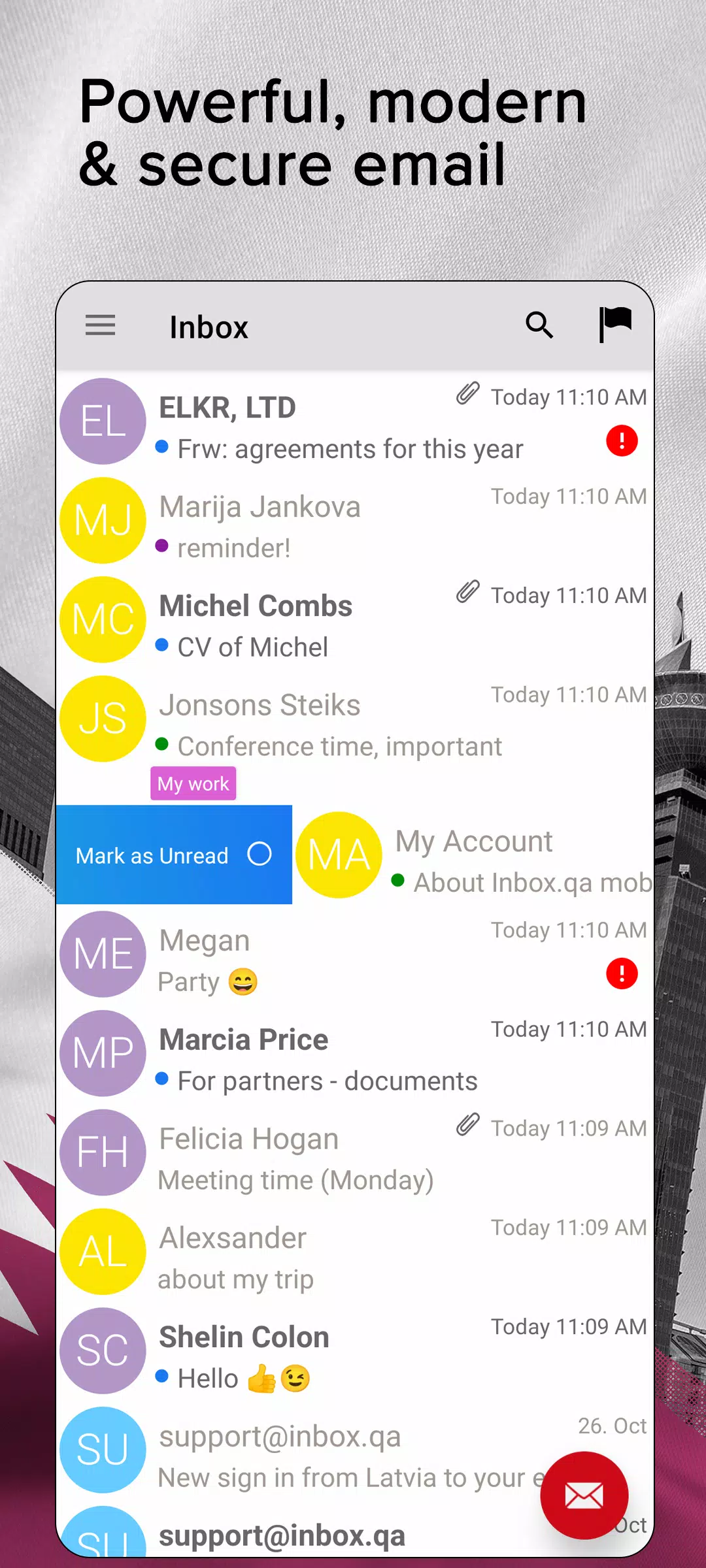 Inbox.qa email Ekran Görüntüsü 1