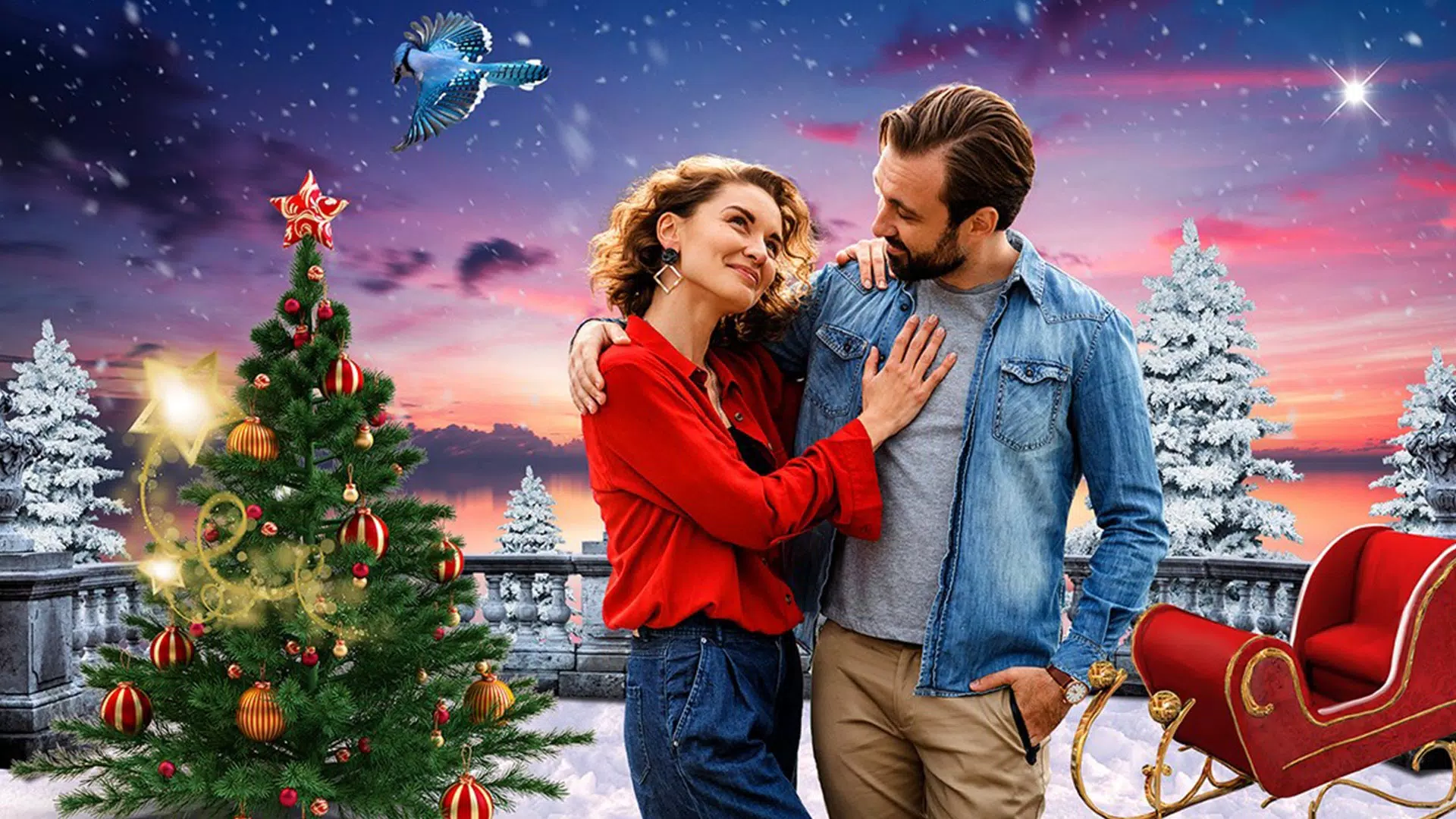 Christmas Photo Frames, Editor ภาพหน้าจอ 1