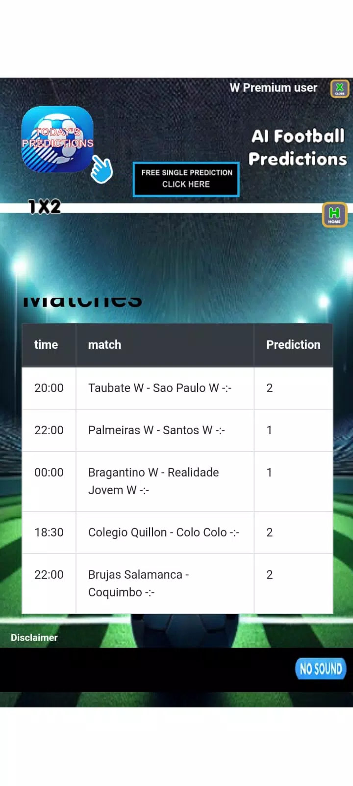 Schermata Ai football predictions 4