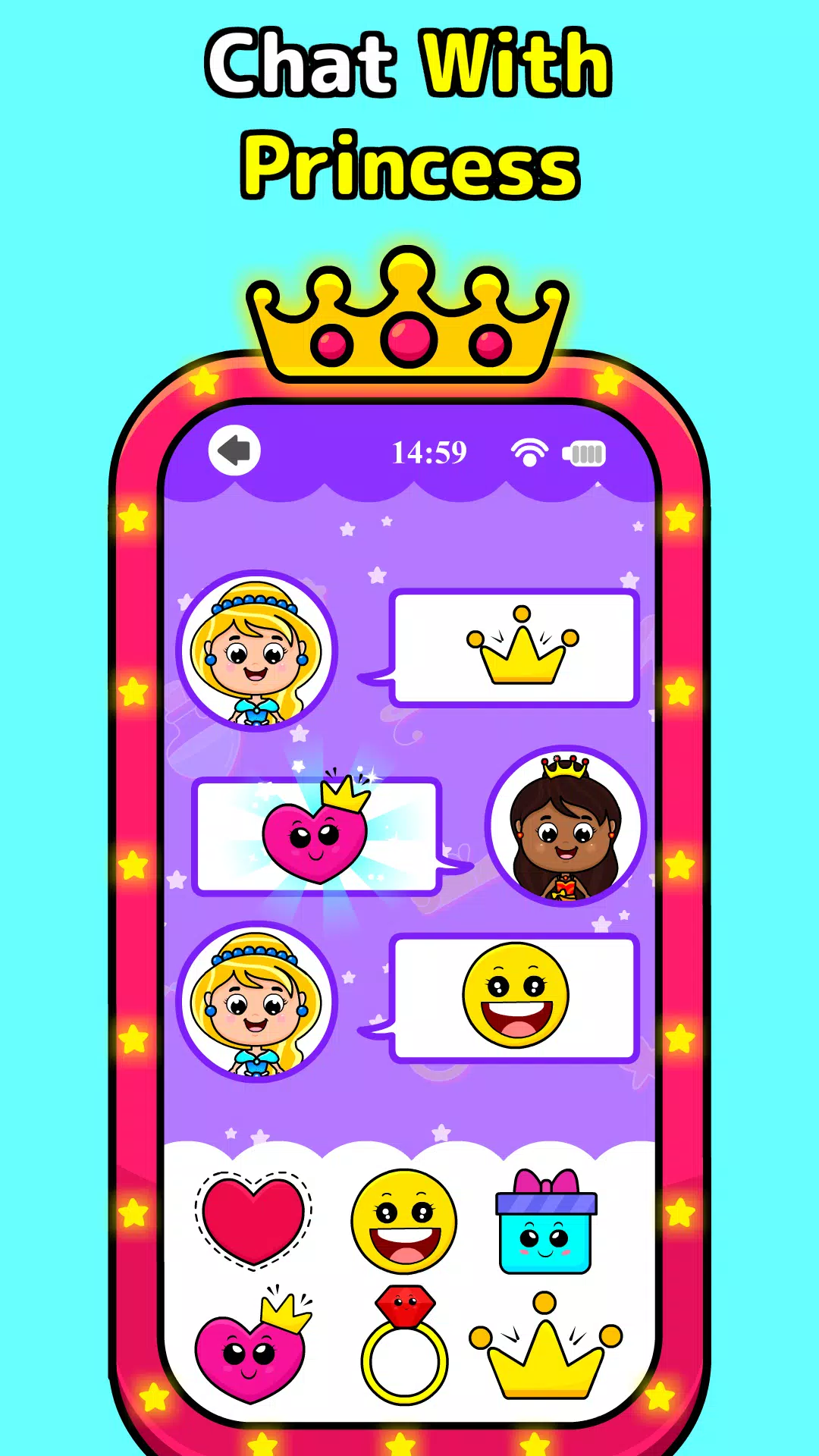 Timpy Baby Princess Phone Game Captura de tela 3