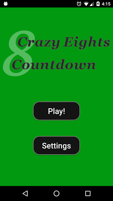 Crazy Eights Countdown Screenshot 1