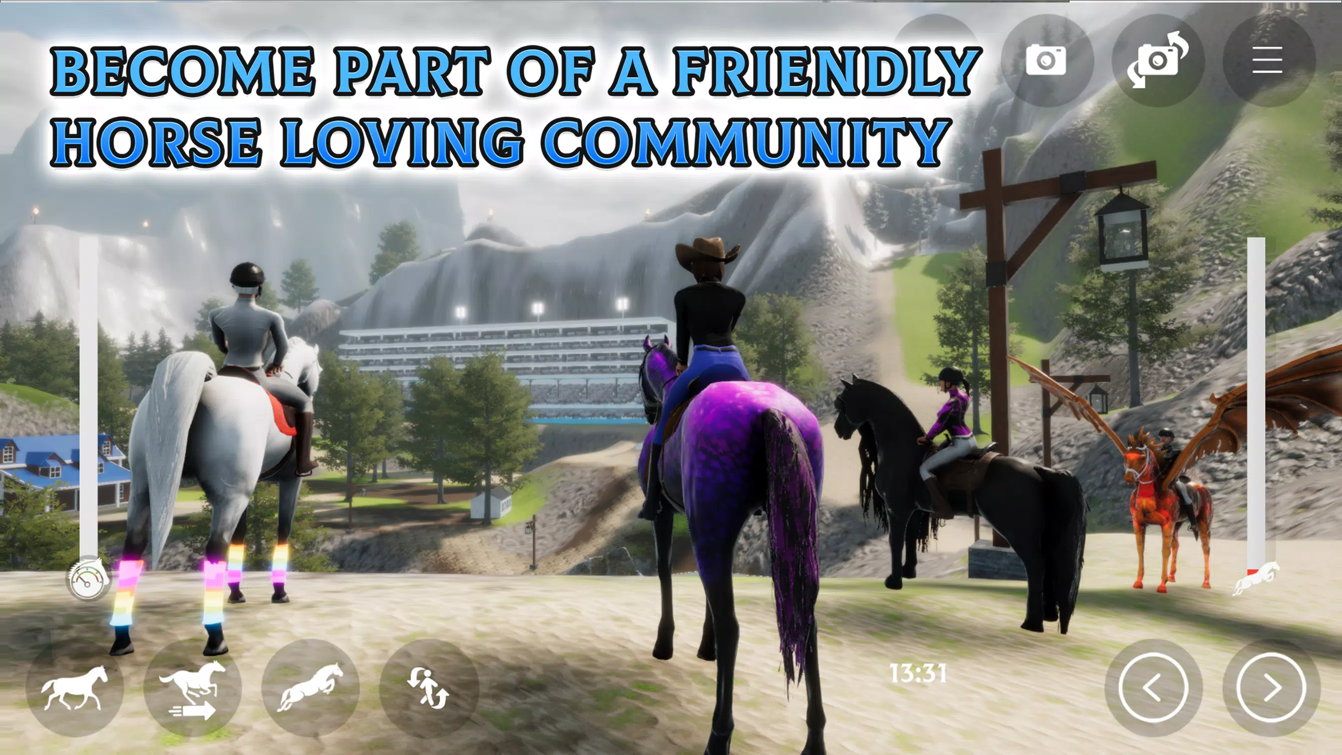 Horse Academy - Equestrian MMO 스크린샷 4