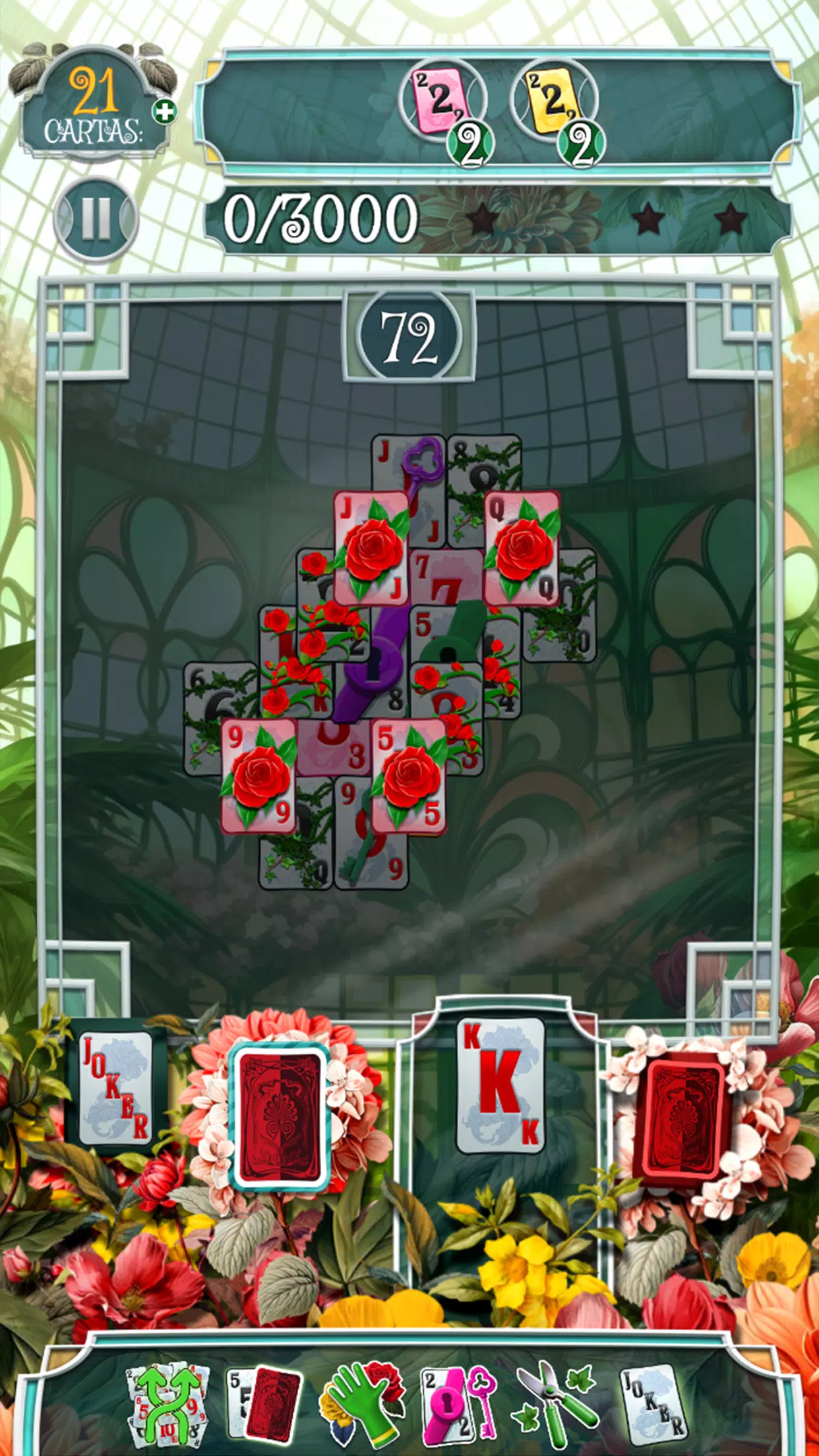 Greenhouse Solitaire TriPeaks Ảnh chụp màn hình 4