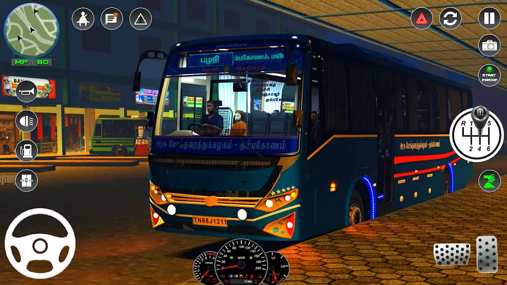 Euro Bus Transport: Bus Games Schermafbeelding 1