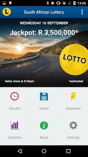 SA Lotto & Powerball Results Zrzut ekranu 1