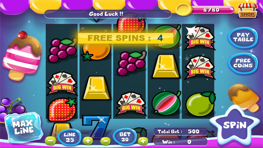 Slot Matchine IceCream - Vegas Casino Slot Games スクリーンショット 4