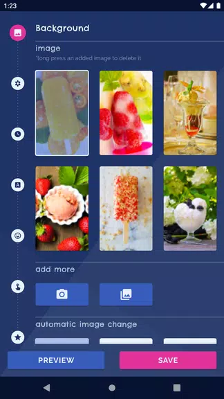 Ice Cream Live Wallpaper Screenshot 1