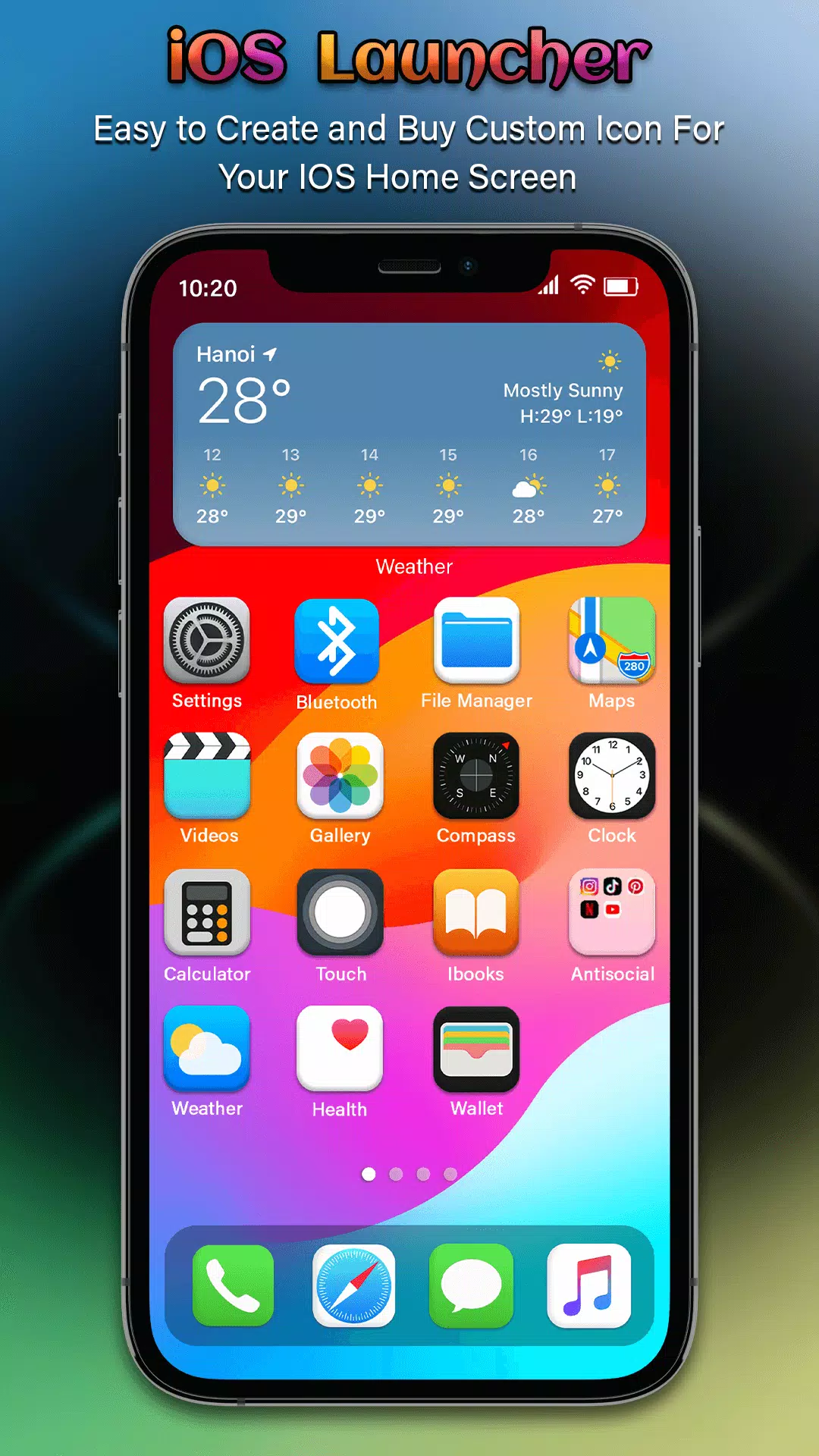 IOS Launcher - iOS 17 Pro Captura de tela 3