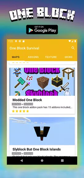 Schermata Map One Block Survival - block 1