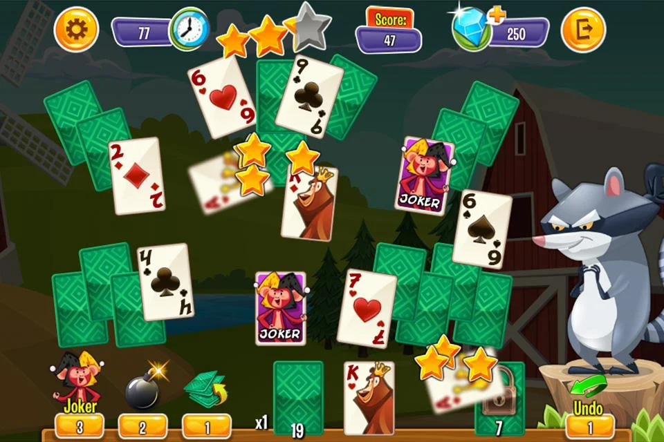 Playful Animal Solitaire ဖန်သားပြင်ဓာတ်ပုံ 2