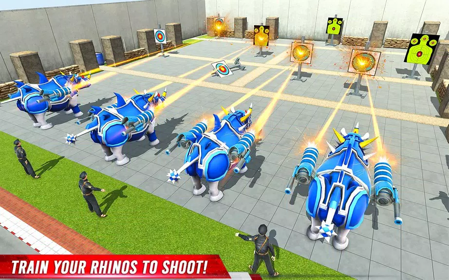Rhino Robot: Mech Robot Game Screenshot 2
