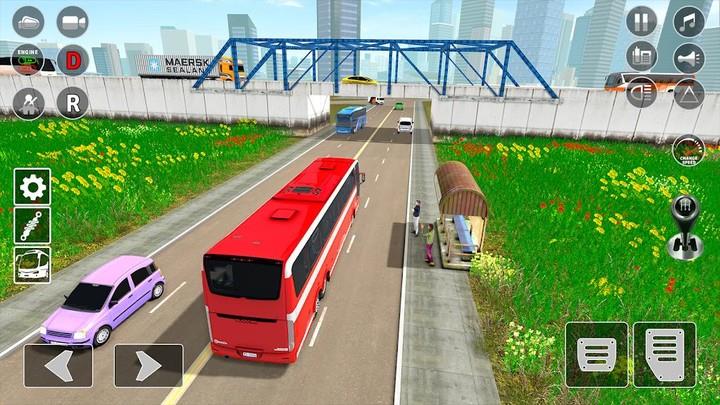 Bus Simulator Bus Driving Game Tangkapan skrin 1