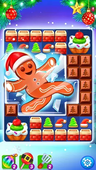 Christmas Cookie: Match 3 Game Tangkapan skrin 3