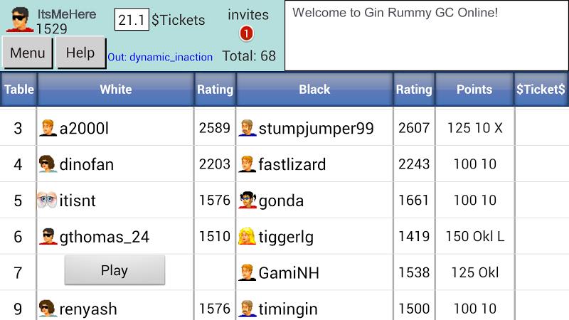 Gin Rummy GC Online Скриншот 2