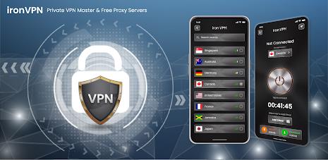 Iron VPN - Private VPN Master Capture d'écran 1