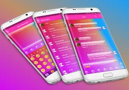 SMS Messages Glass Gradient Schermafbeelding 1