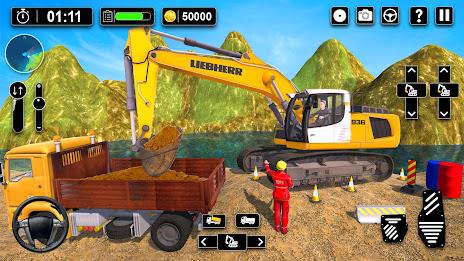 Heavy Sand Excavator 3D Sim Zrzut ekranu 1