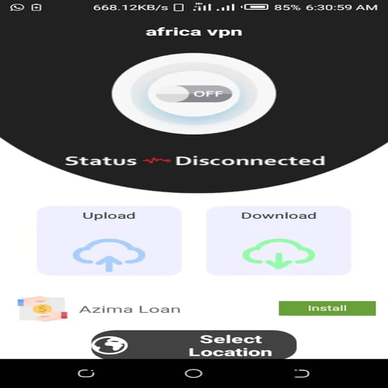 Schermata AFRICA VPN 4