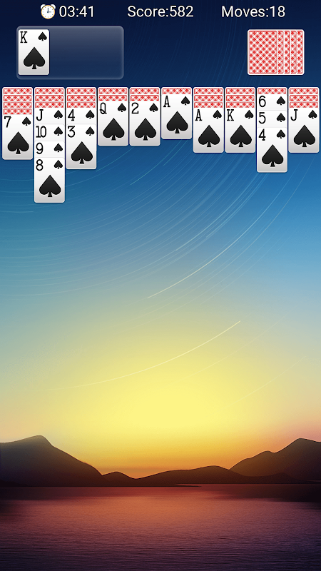 Spider Solitaire Classic Game スクリーンショット 2