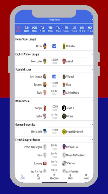 FootyBite app スクリーンショット 3
