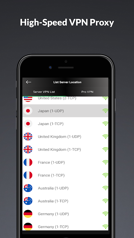 Powerfull  VPN Captura de tela 4