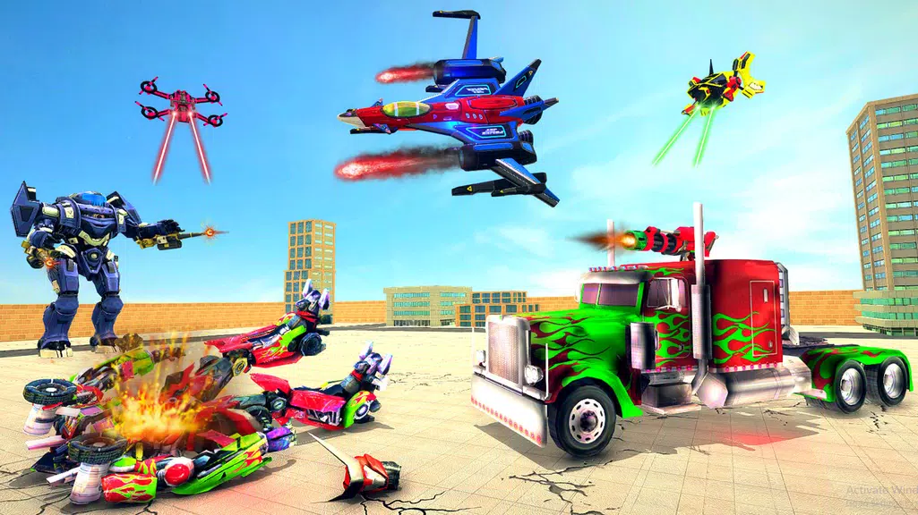 Truck Robot Transform Game スクリーンショット 3