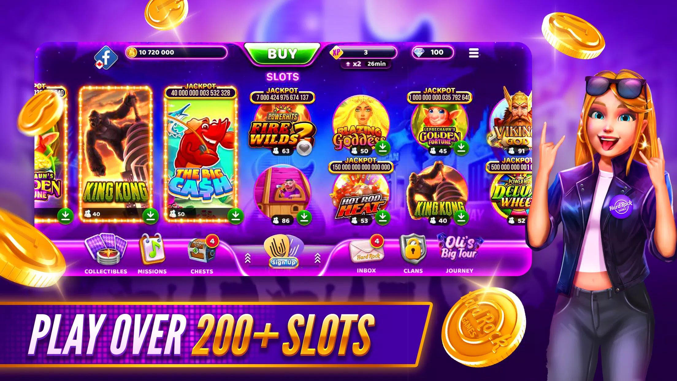 Hard Rock Jackpot Planet 스크린샷 1