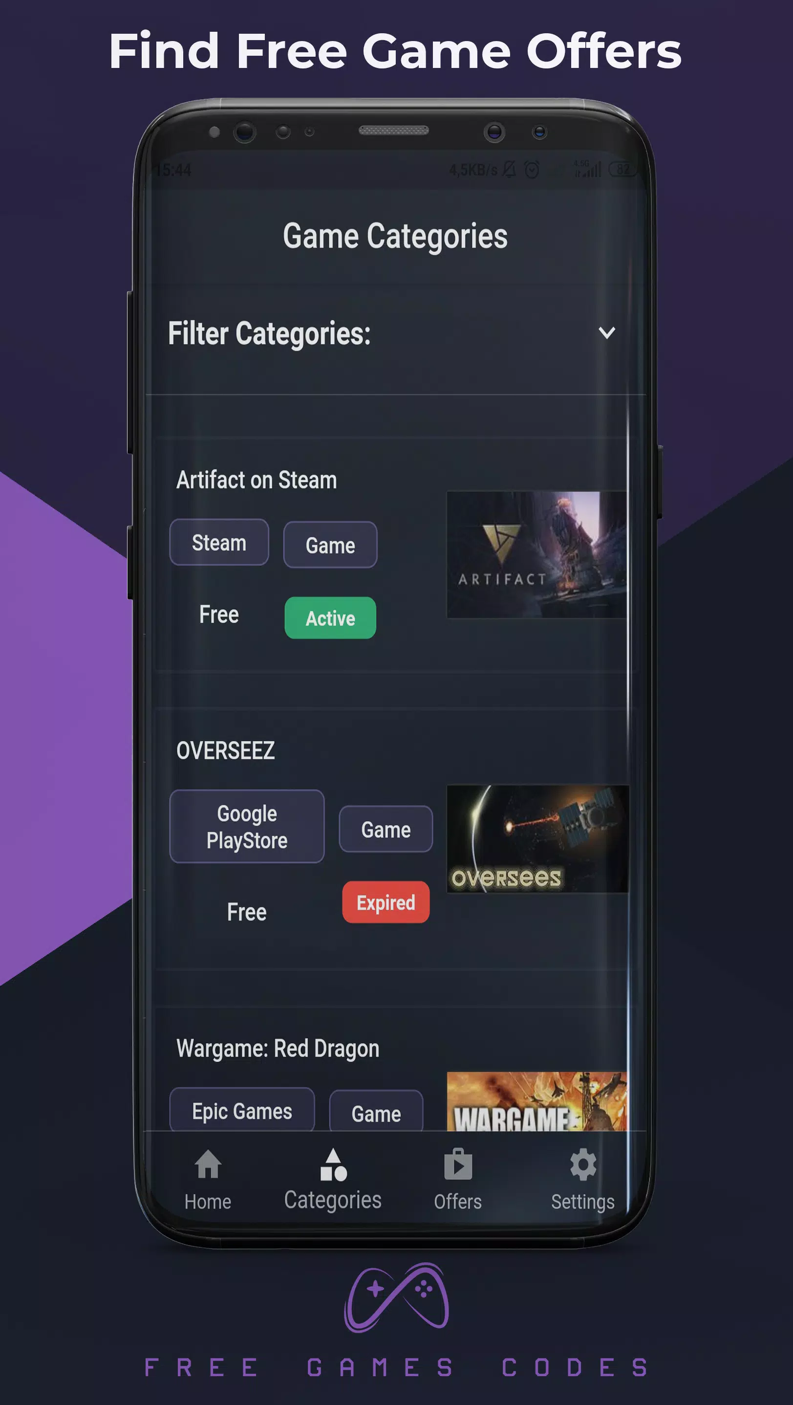 PC Games Alerts on Steam, Epic應用截圖第4張