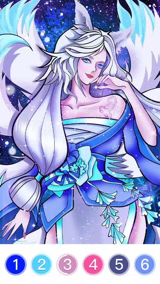 Fantasy Coloring Game, Paint by Number Offline应用截图第1张