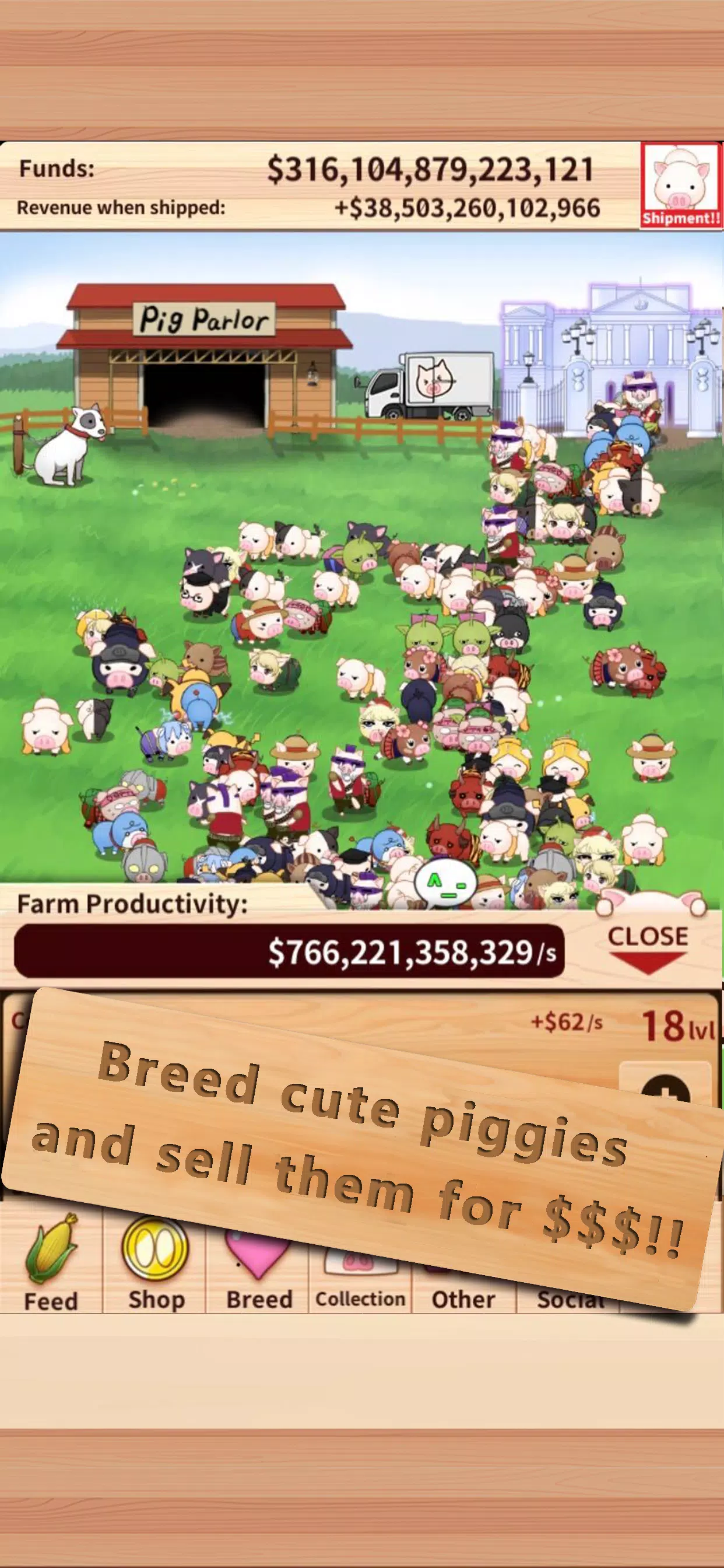 Piggy Clicker Capture d'écran 1