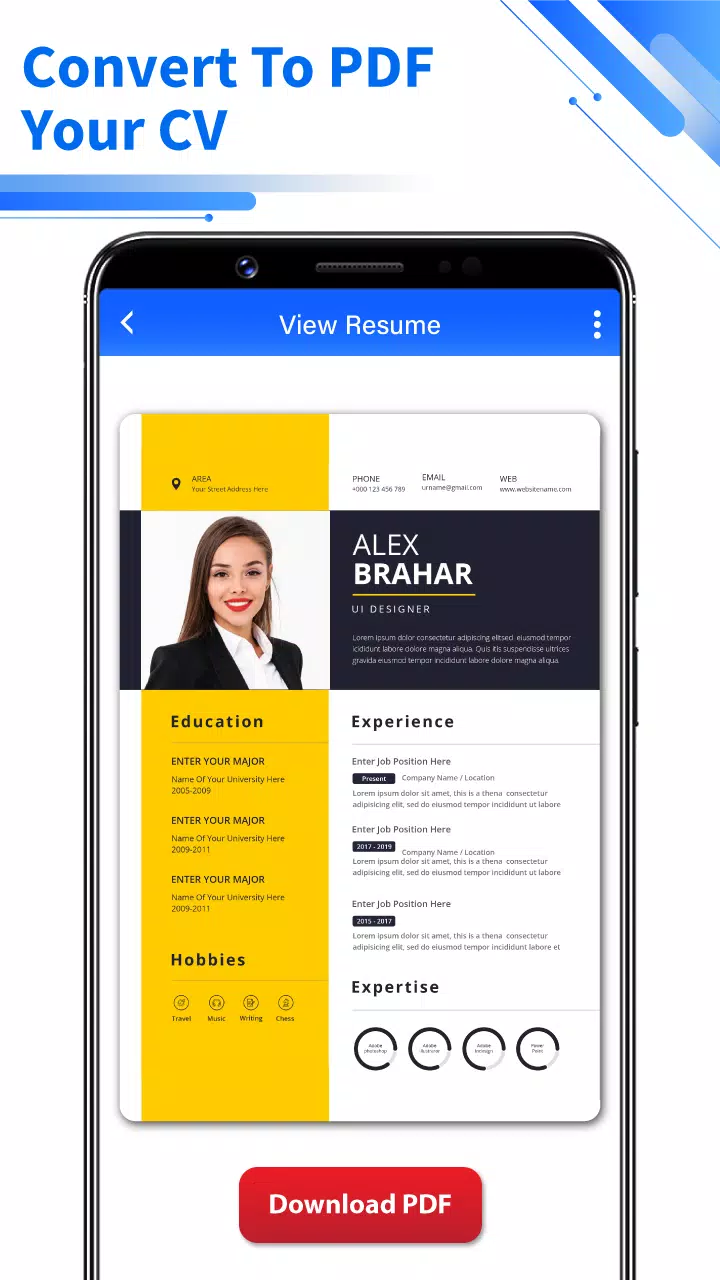 Resume Builder - PDF CV Maker应用截图第2张