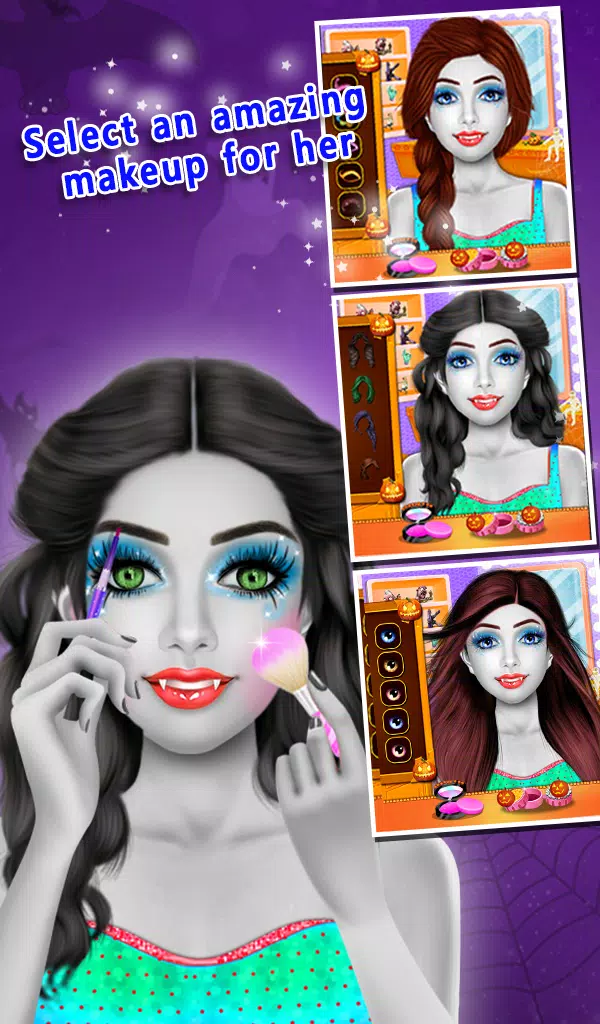 Halloween Makeover Salon Games スクリーンショット 3