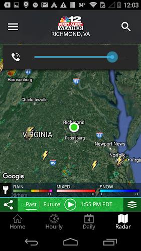 NBC12 First Alert Weather Schermafbeelding 4