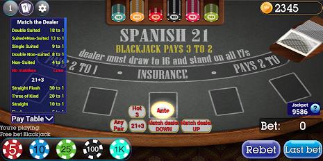 Spanish Blackjack 21 Capture d'écran 1