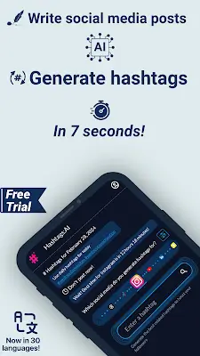 Hashtags AI: Refuerzo Seguidor Captura de pantalla 2