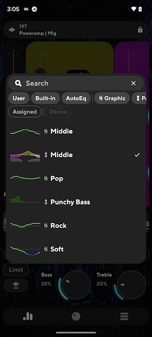 <p><strong>Balance Control at AutoEQ Preset:</strong> Gamit ang balance control, maaaring isaayos ng mga user ang left-right stereo output, habang ang AutoEQ preset ay awtomatikong nag-o-optimize ng mga setting para sa mga partikular na headphone o speaker, na nagpapakita ng adaptability ng app sa iba't ibang audio setup. </p>
<p><strong>Mga Tip sa Pag-maximize Poweramp Equalizer 2024 Paggamit</strong></p>
<p><strong>Gumawa ng Mga Custom na Preset:</strong> Sumisid nang malalim sa esensya ng Poweramp Equalizer sa pamamagitan ng paggawa ng sarili mong mga audio profile. Ang pag-eksperimento sa iba't ibang banda at setting ay nagbibigay-daan sa iyong matuklasan ang perpektong tunog para sa iba't ibang genre ng musika, mood, o kahit na mga partikular na kanta. Ang personal na pagpindot na ito ay hindi lamang nagpapahusay sa iyong karanasan sa pakikinig ngunit nagiging pamilyar din sa iyo sa lalim ng pag-customize na posible sa loob ng app.</p>
<p><strong>Gamitin ang AutoEQ:</strong> Gamitin ang feature na AutoEQ sa Poweramp Equalizer upang awtomatikong isaayos ang mga setting ng equalizer upang tumugma sa mga partikular na katangian ng iyong mga headphone o speaker. Tinitiyak ng matalinong tool na ito ang pinakamainam na output ng audio batay sa device na iyong ginagamit, na ginagarantiyahan ang isang nangungunang karanasan sa pakikinig nang hindi nangangailangan ng manu-manong pagsasaayos.</p>
<p><strong><img src=