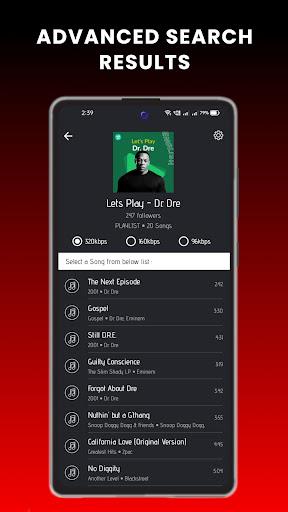 GetMp3 - Mp3 music downloader 스크린샷 2