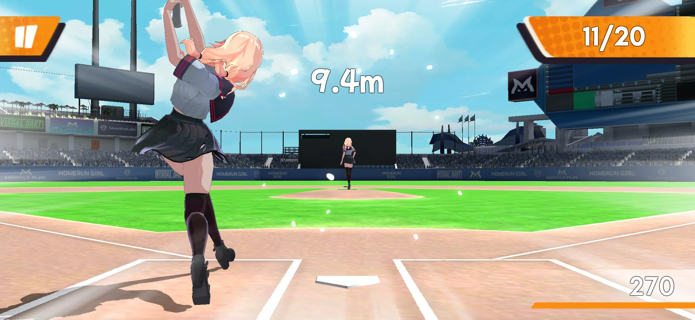 Schermata HomeRun Girl 2