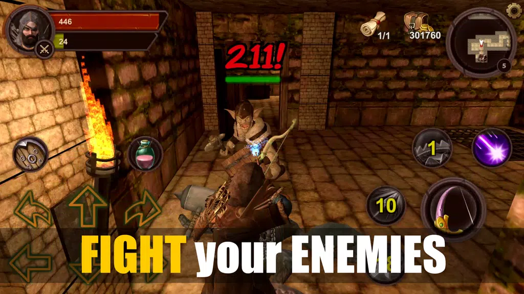 Dungeon Ward: Offline Games ဖန်သားပြင်ဓာတ်ပုံ 3