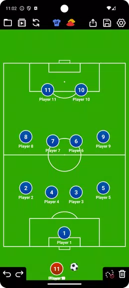 Coach Tactic Board: Soccer Ekran Görüntüsü 1