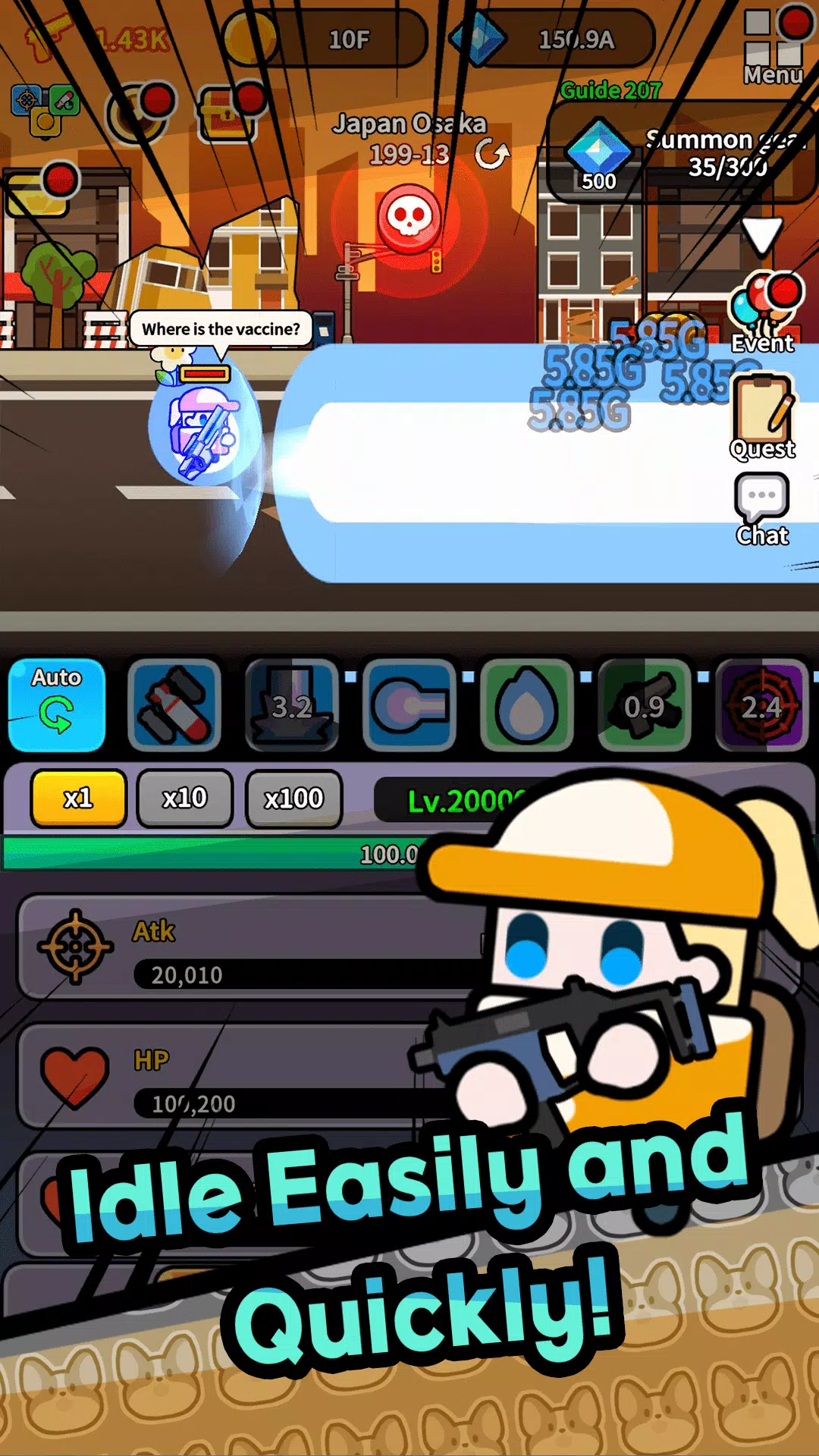 Legend Z Hunter : Idle RPG War ภาพหน้าจอ 3