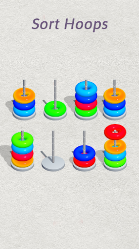 Color Hoop Sort - Color Sort ภาพหน้าจอ 1