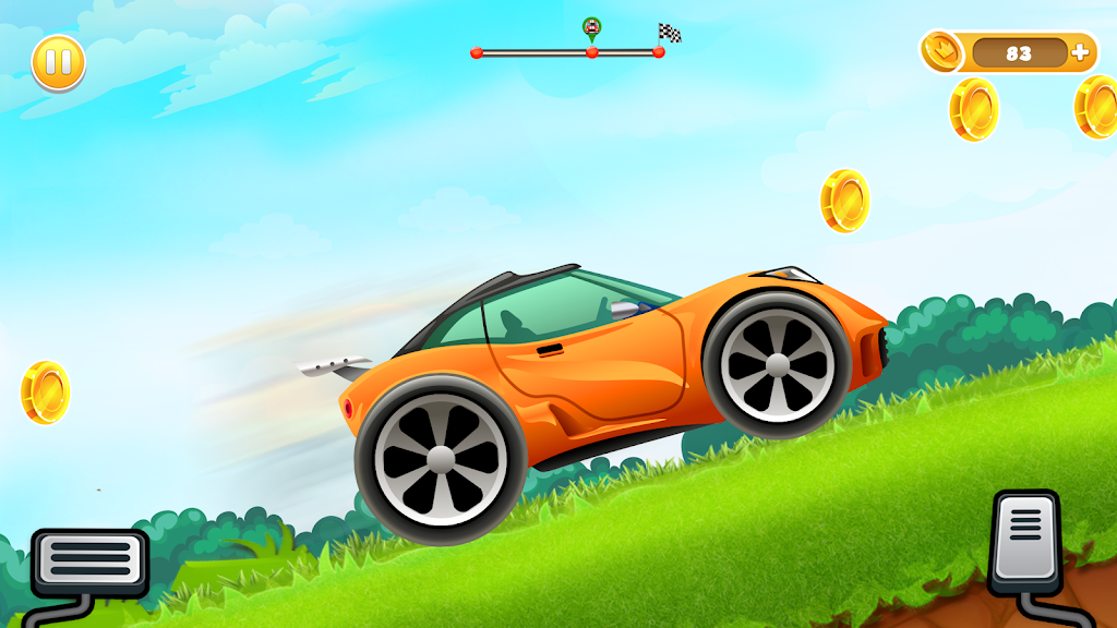 Uphill Races Car Game For Boys スクリーンショット 1