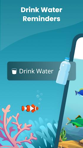 Drink Water Reminder Aquarium Schermafbeelding 1