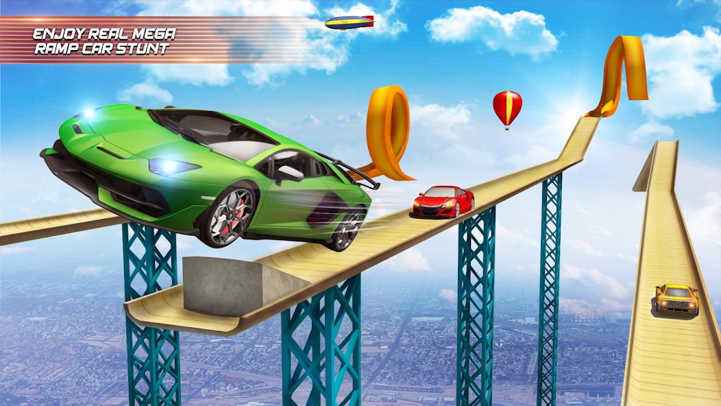 Mega Ramp Car Racing Master 3D Mod ဖန်သားပြင်ဓာတ်ပုံ 2