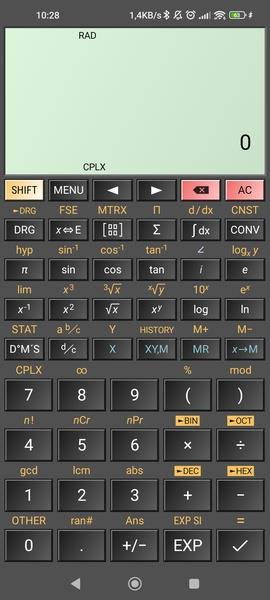 HiPER Scientific Calculator Capture d'écran 1