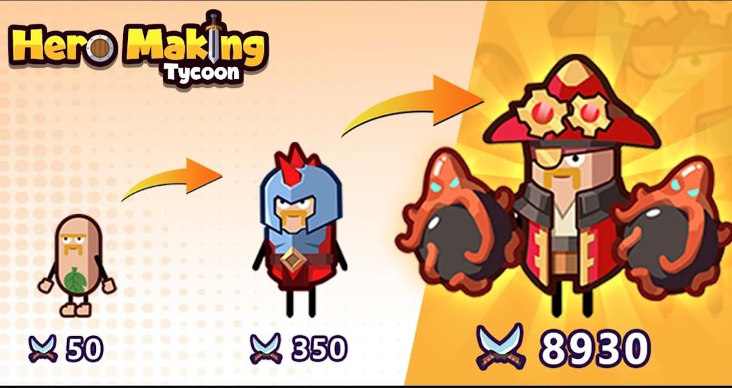 Hero Making Tycoon Mod Ảnh chụp màn hình 2