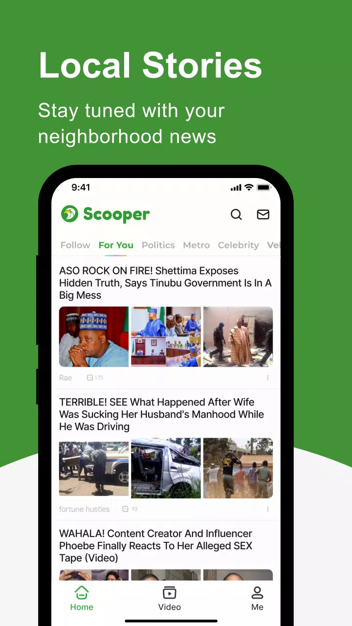 Scooper News: News Around You Captura de pantalla 1